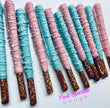 1/2 Dozen Baby Shower Chocolate Covered Pretzels Baby Shower Gender Reveal Theme