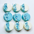 Blue & White Sprinkled Baby Shower Theme Chocolate Covered Oreos