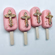 Cross Baptism Holy Communion Themed Cakesicles